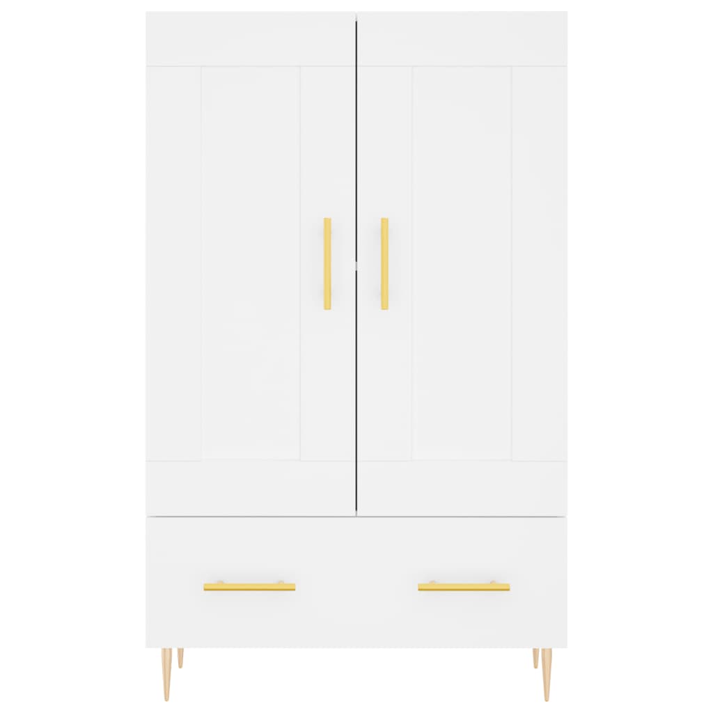 Credenza Bianca 69,5x31x115 cm in Legno Multistrato - homemem39