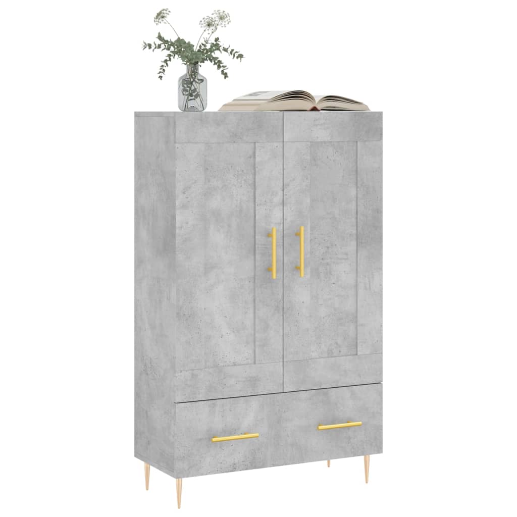 Credenza Grigio Cemento 69,5x31x115 cm in Legno Multistrato - homemem39