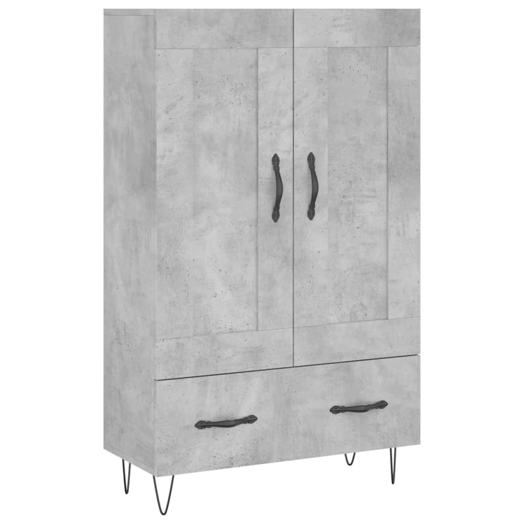 Credenza Grigio Cemento 69,5x31x115 cm in Legno Multistrato - homemem39