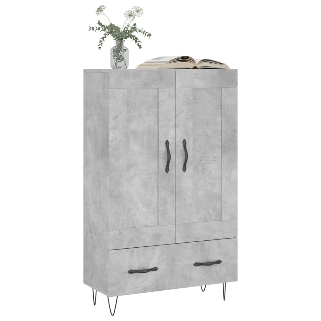 Credenza Grigio Cemento 69,5x31x115 cm in Legno Multistrato - homemem39