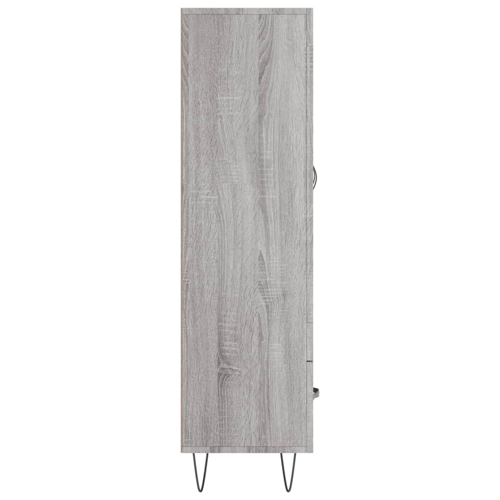 Credenza Grigio Sonoma 69,5x31x115 cm in Legno Multistrato - homemem39