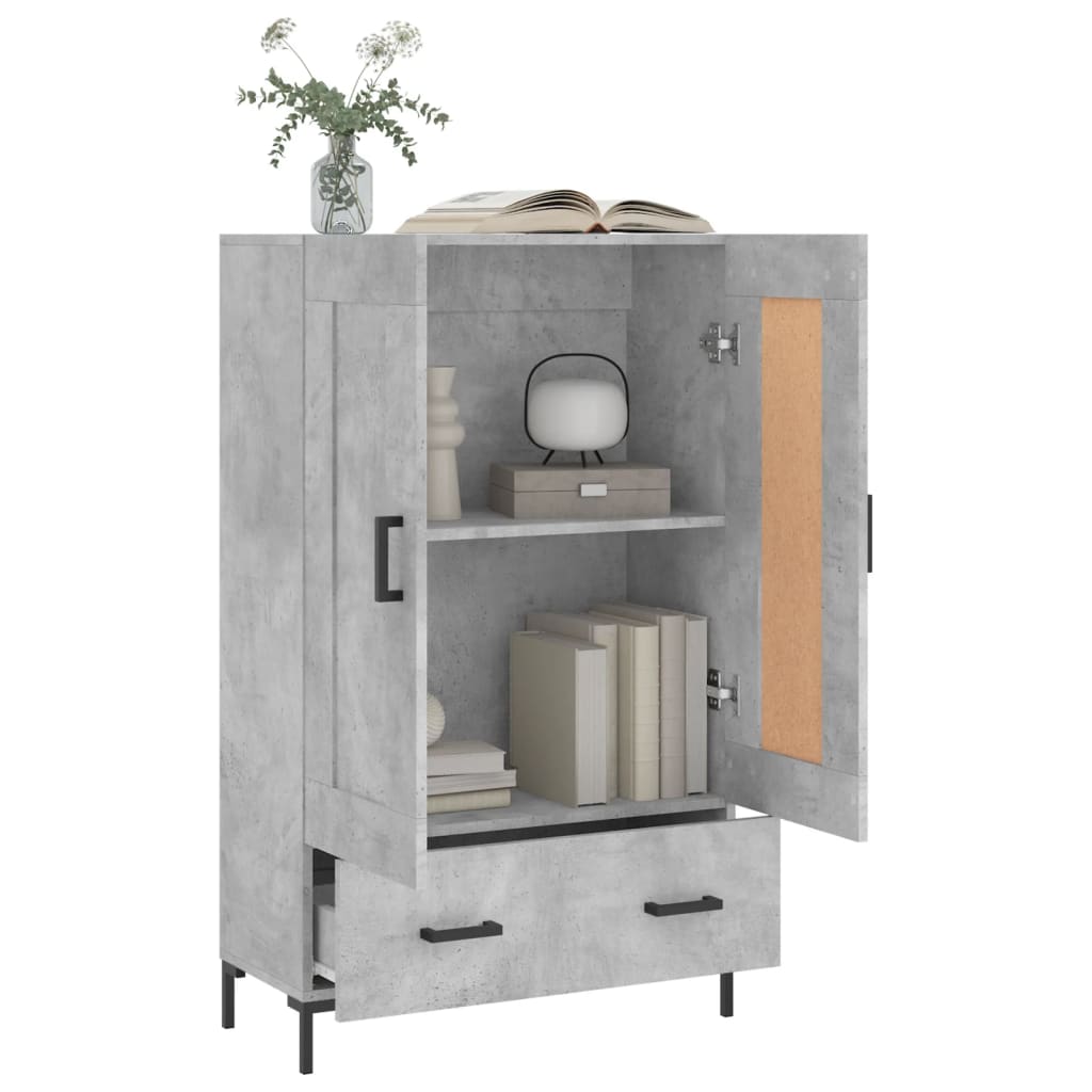 Credenza Grigio Cemento 69,5x31x115 cm in Legno Multistrato - homemem39