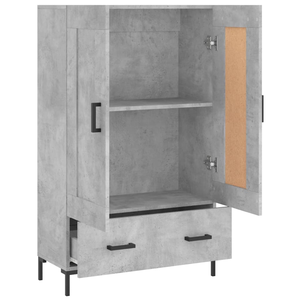 Credenza Grigio Cemento 69,5x31x115 cm in Legno Multistrato - homemem39