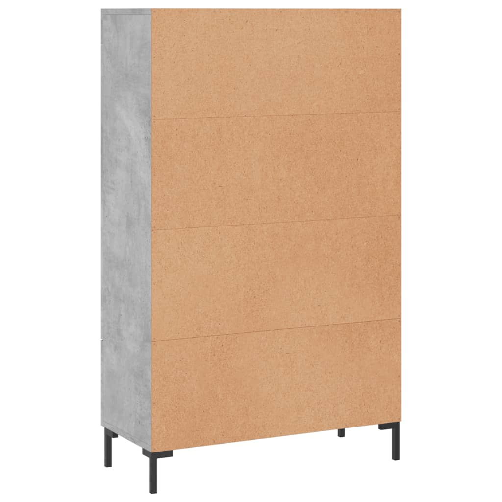 Credenza Grigio Cemento 69,5x31x115 cm in Legno Multistrato - homemem39