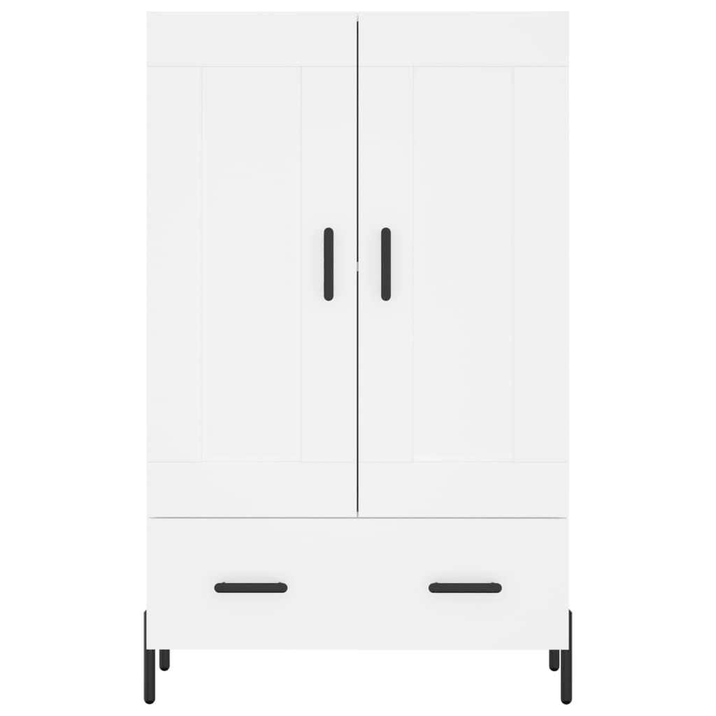 Credenza Bianca 69,5x31x115 cm in Legno Multistrato - homemem39