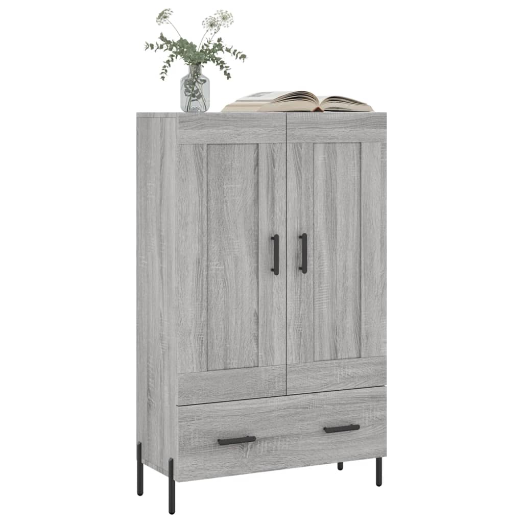 Credenza Grigio Sonoma 69,5x31x115 cm in Legno Multistrato - homemem39