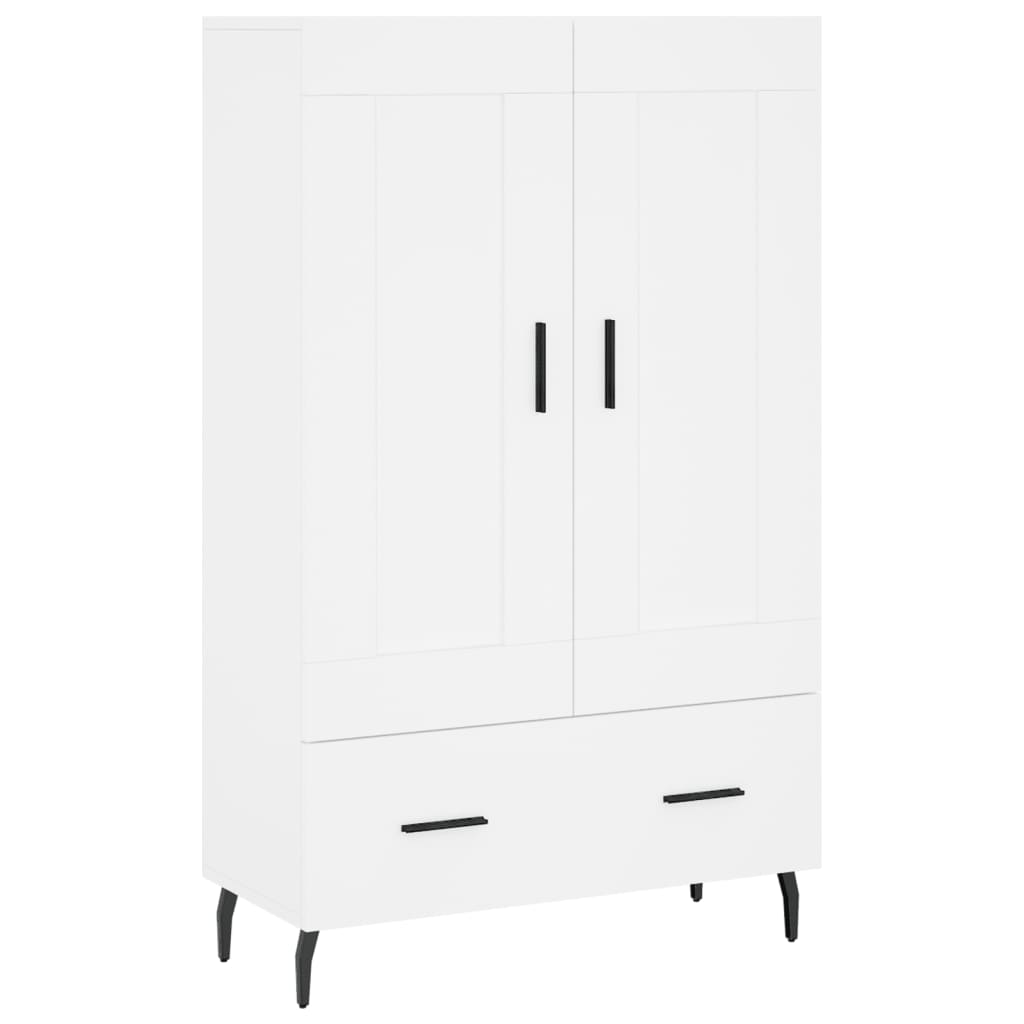 Credenza Bianca 69,5x31x115 cm in Legno Multistrato - homemem39