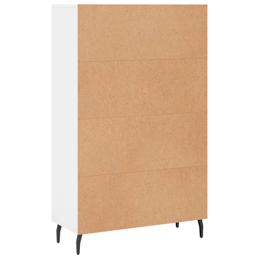 Credenza Bianca 69,5x31x115 cm in Legno Multistrato - homemem39