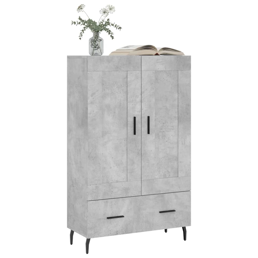 Credenza Grigio Cemento 69,5x31x115 cm in Legno Multistrato - homemem39