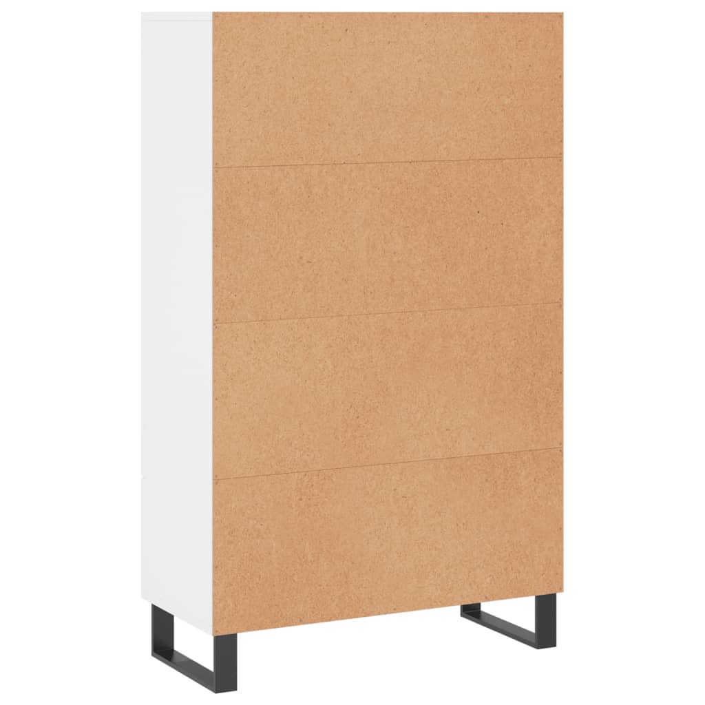 Credenza Bianca 69,5x31x115 cm in Legno Multistrato - homemem39