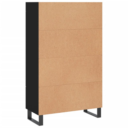 Credenza Nera 69,5x31x115 cm in Legno Multistrato - homemem39