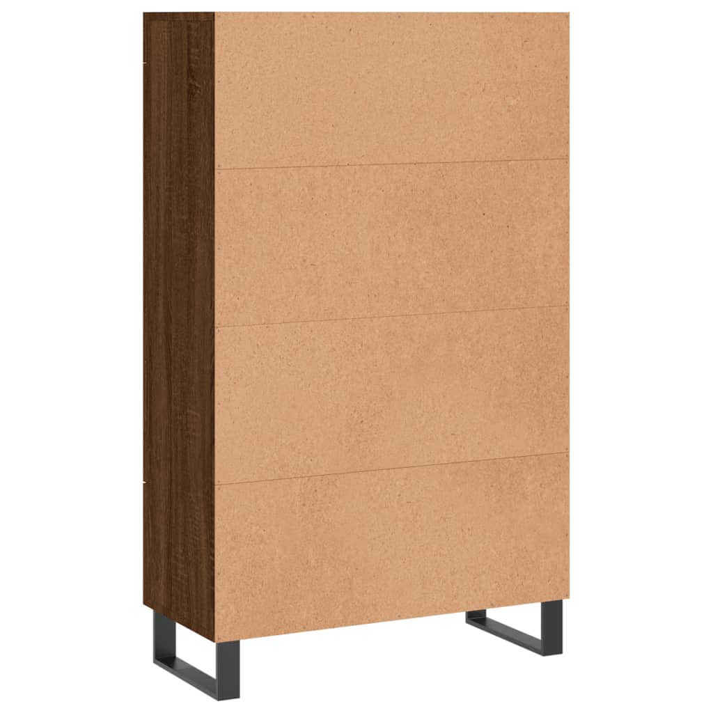 Credenza Rovere Marrone 69,5x31x115 cm in Legno Multistrato - homemem39