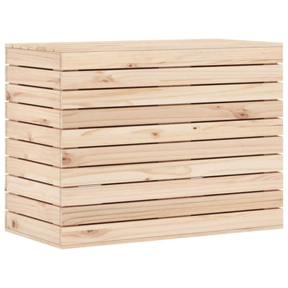 Cesto per Bucato 88,5x44x66 cm Legno Massello Pino - homemem39