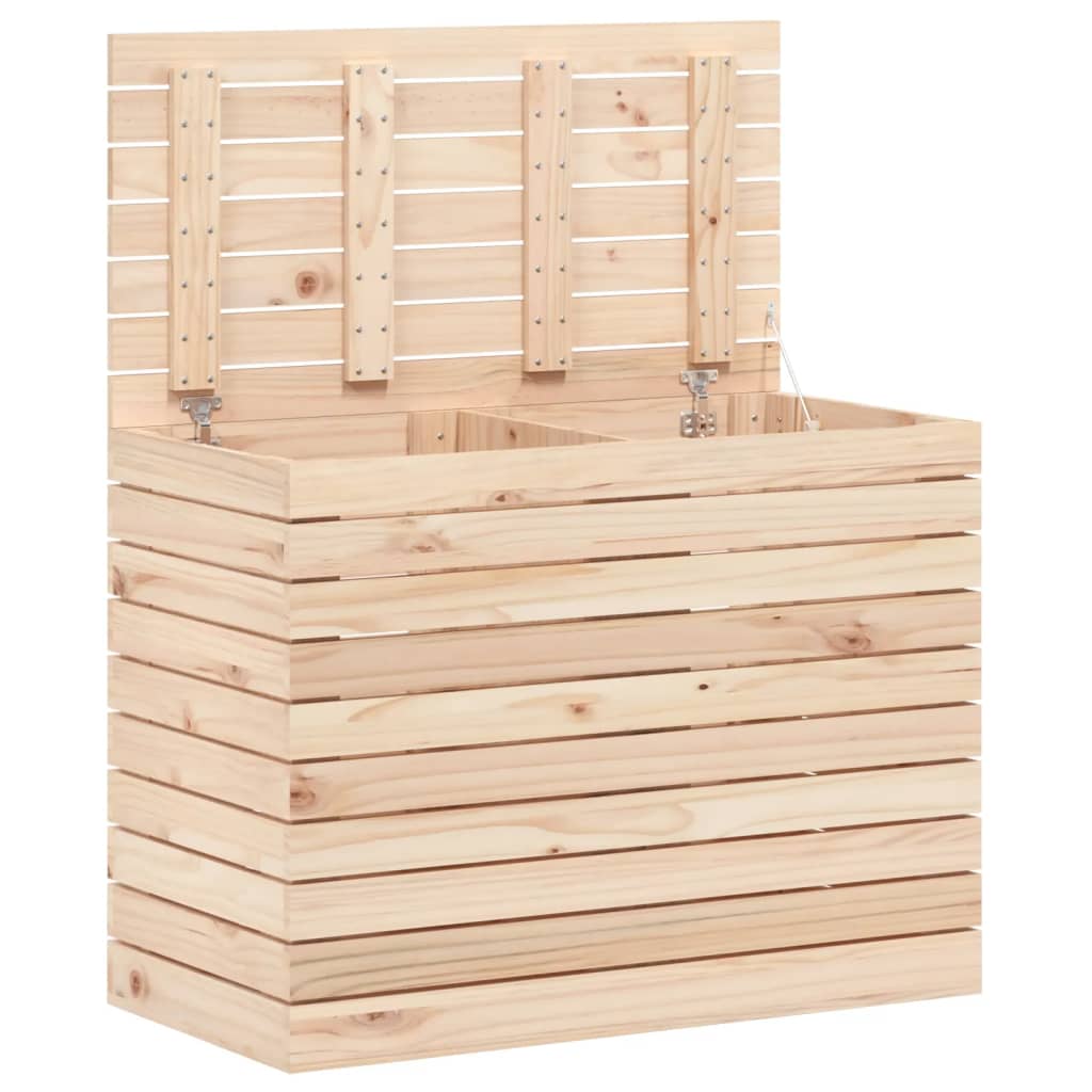 Cesto per Bucato 88,5x44x66 cm Legno Massello Pino - homemem39