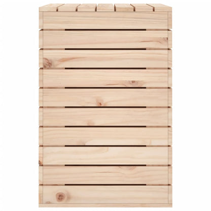 Cesto per Bucato 88,5x44x66 cm Legno Massello Pino - homemem39