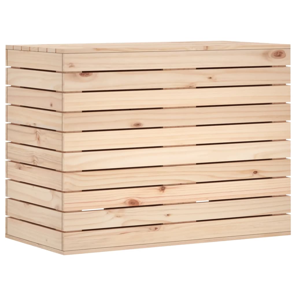 Cesto per Bucato 88,5x44x66 cm Legno Massello Pino - homemem39