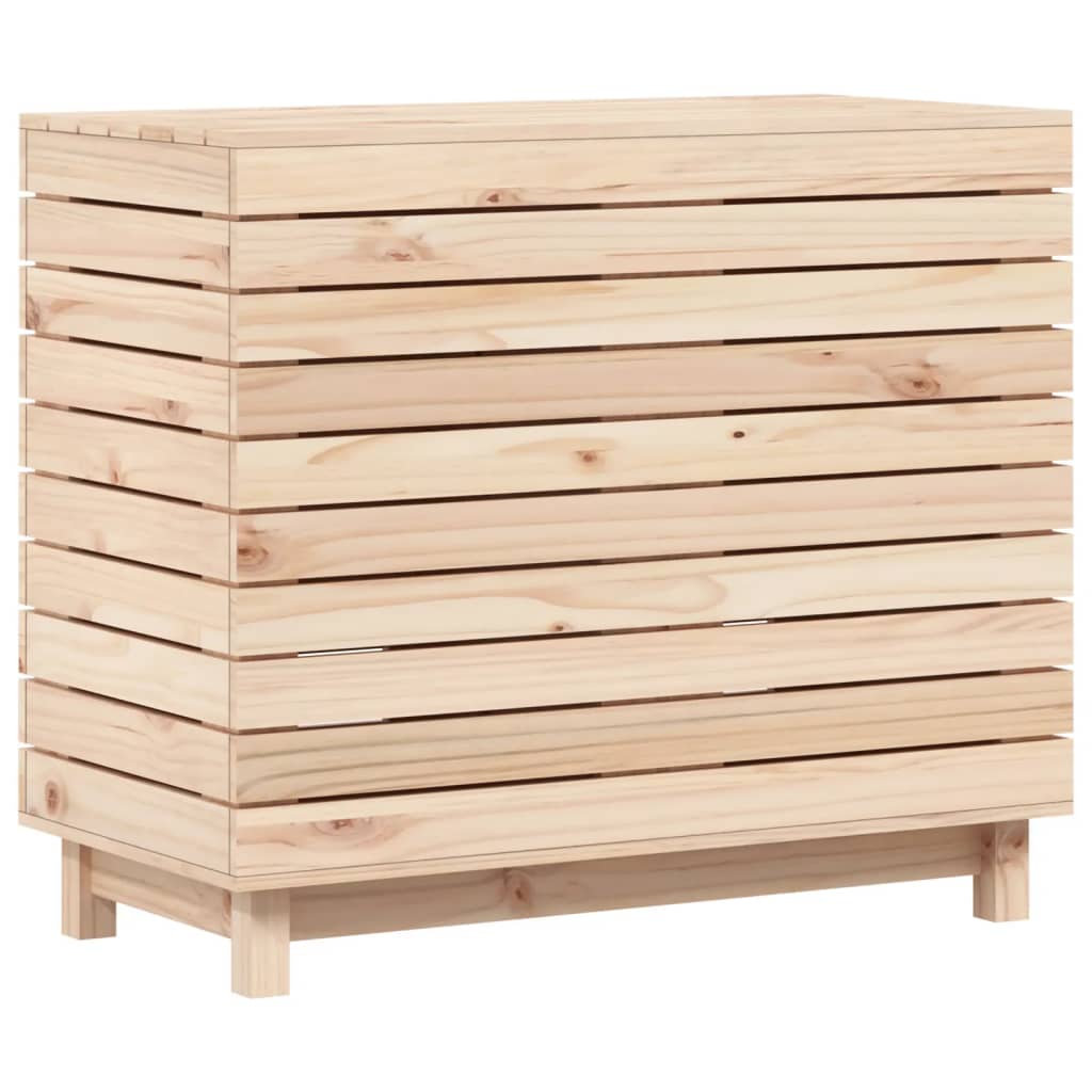 Cesto per Bucato 88,5x44x76 cm Legno Massello Pino - homemem39