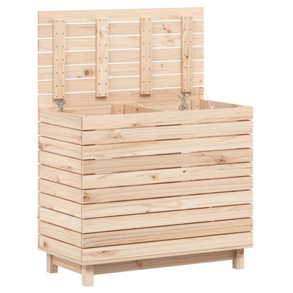 Cesto per Bucato 88,5x44x76 cm Legno Massello Pino - homemem39