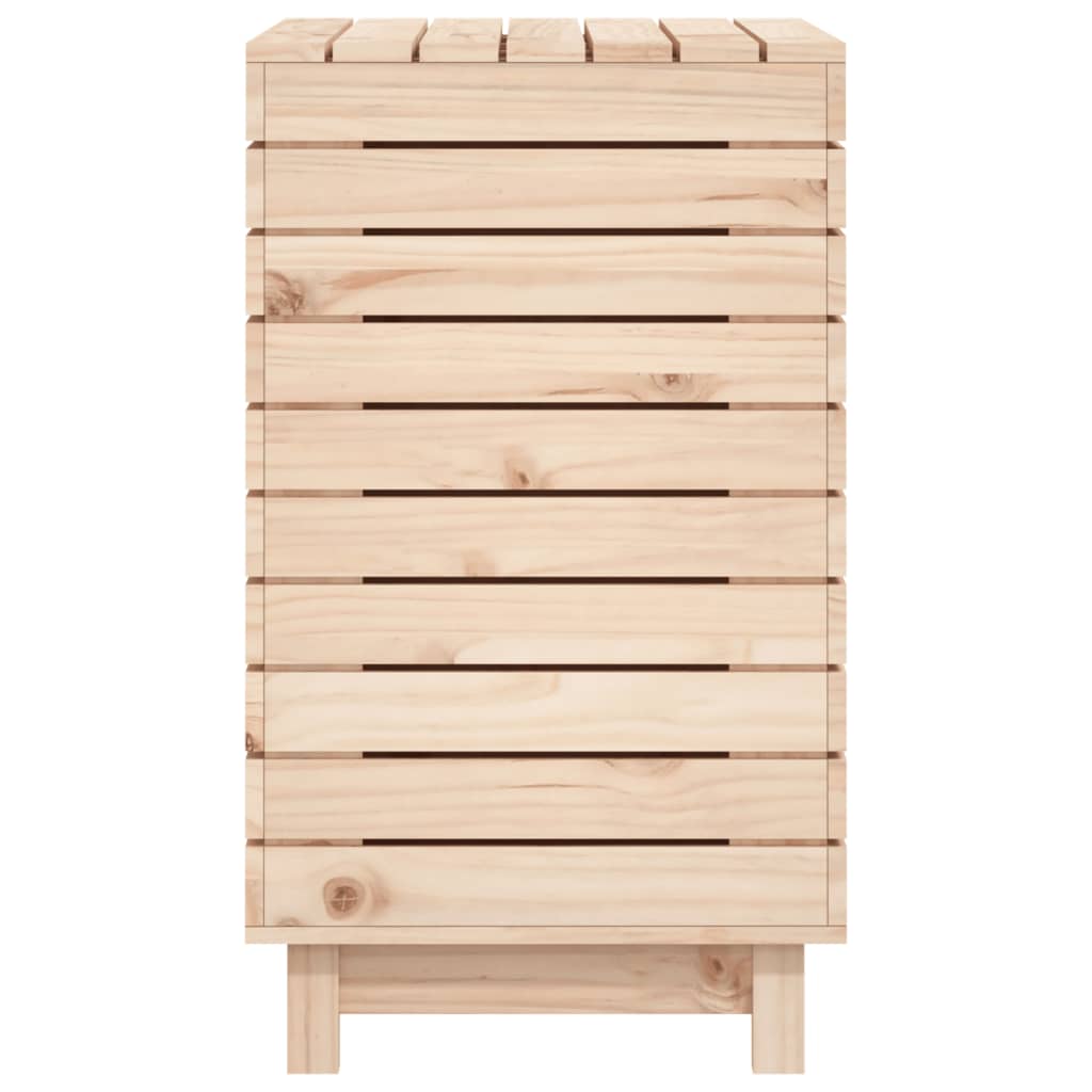 Cesto per Bucato 88,5x44x76 cm Legno Massello Pino - homemem39