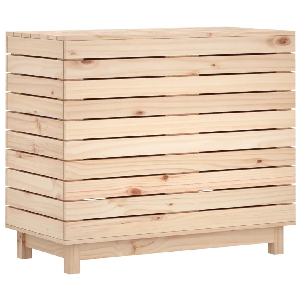 Cesto per Bucato 88,5x44x76 cm Legno Massello Pino - homemem39