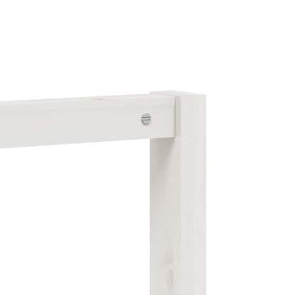 Appendiabiti Porta Scarpe Bianco 113x40x157,5 cm Massello Pino - homemem39