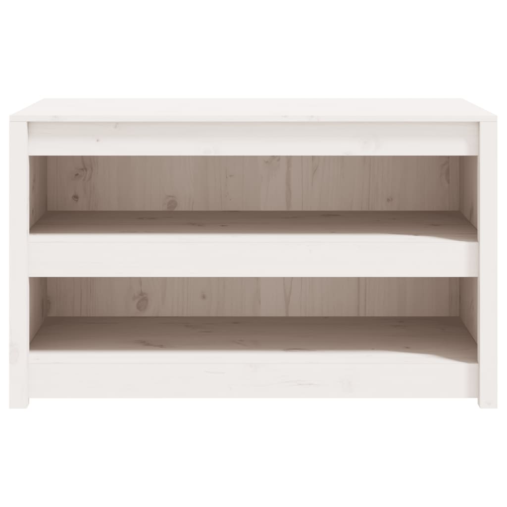 Mobile da Cucina da Esterno Bianco 106x55x64 cm Legno Massello di Pino - homemem39