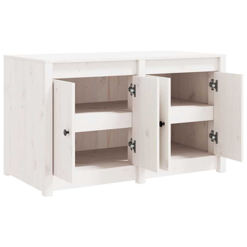 Mobile da Cucina da Esterno Bianco 106x55x64 cm Legno Massello di Pino - homemem39