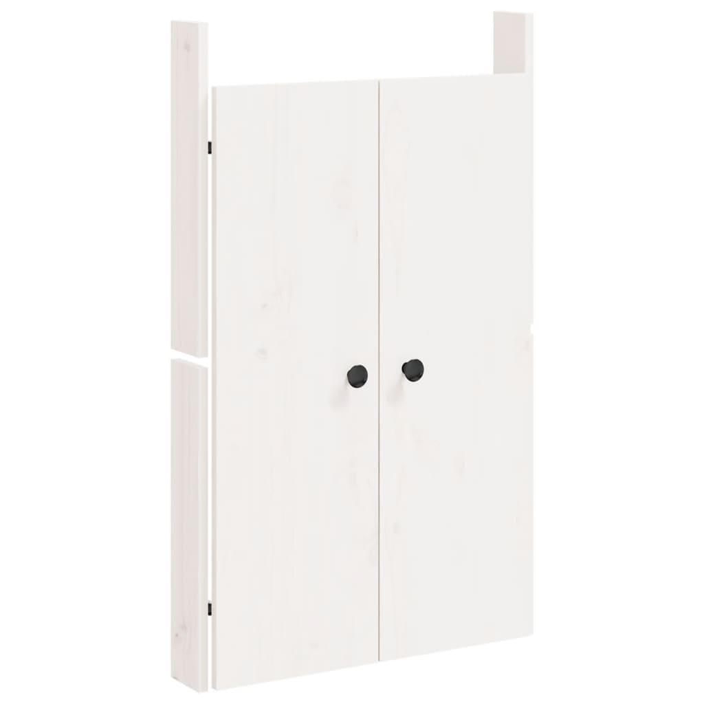 Ante da Cucina da Esterno 2pz Bianche 50x9x82cm Legno Massello di Pino - homemem39