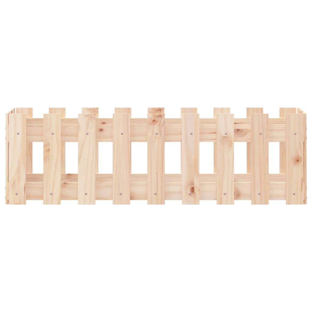 Fioriera Rialzata Giardino a Recinzione 100x30x30 cm Legno Pino - homemem39