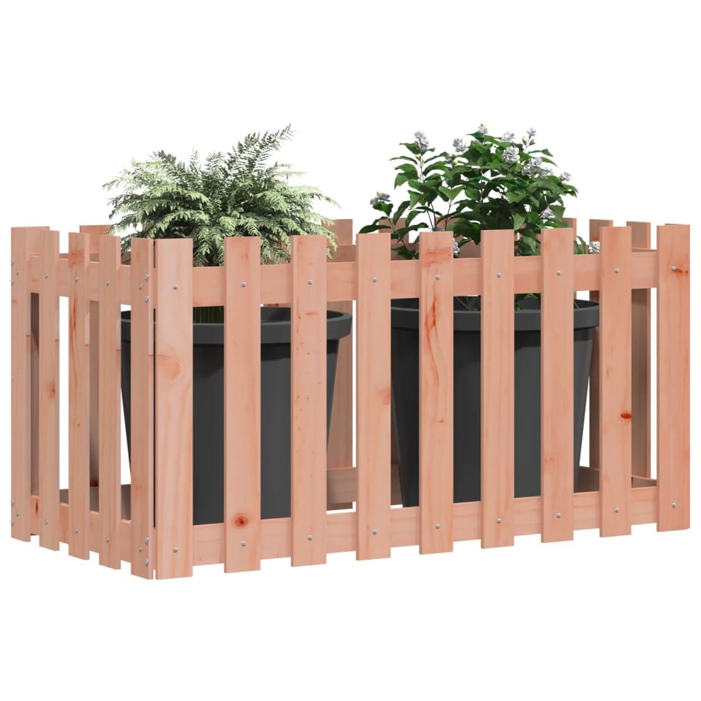 Fioriera Rialzata Giardino Recinzione 100x50x70cm Legno Douglas - homemem39