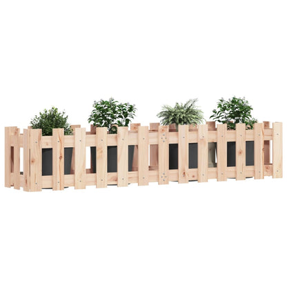 Fioriera Rialzata Giardino a Recinzione 150x30x30 cm Legno Pino - homemem39