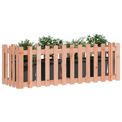 Fioriera Rialzata Giardino Recinzione 150x50x50cm Legno Douglas - homemem39