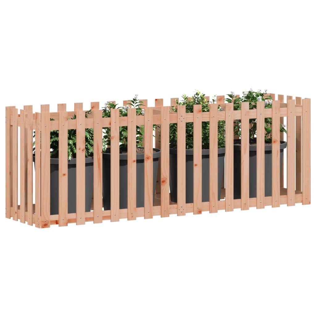 Fioriera Rialzata Giardino Recinzione 200x50x70cm Legno Douglas - homemem39