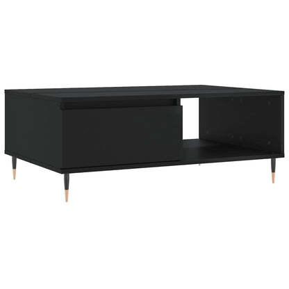 Tavolino da Salotto Nero 90x60x35 cm in Legno Multistrato - homemem39