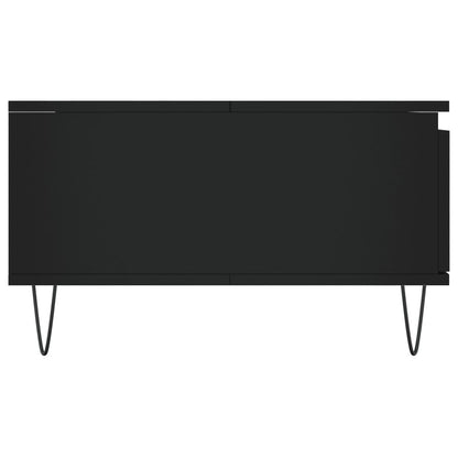 Tavolino da Salotto Nero 90x60x35 cm in Legno Multistrato - homemem39