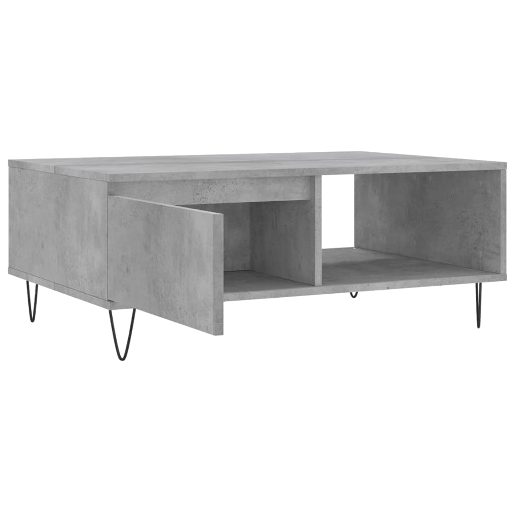 Tavolino da Salotto Grigio Cemento 90x60x35cm Legno Multistrato - homemem39