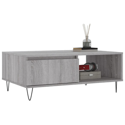 Tavolino da Salotto Grigio Sonoma 90x60x35 cm Legno Multistrato - homemem39