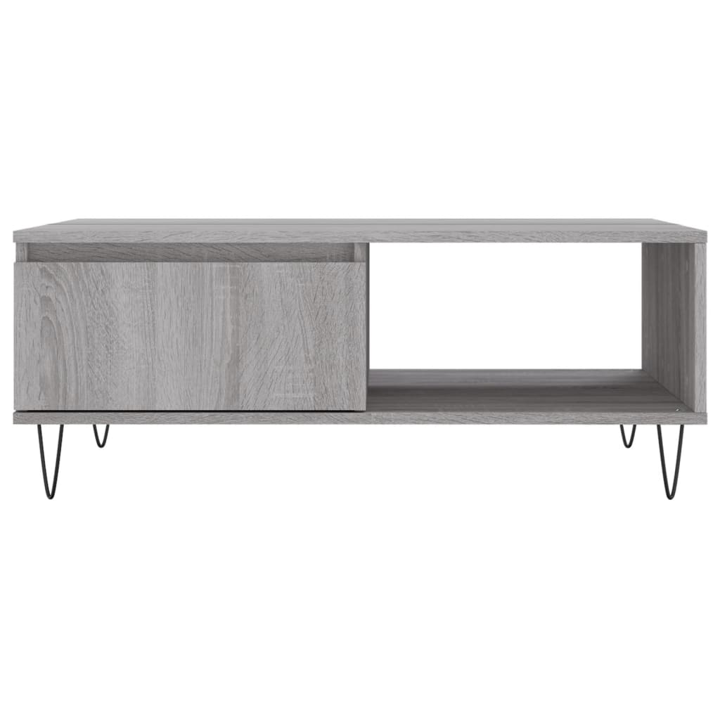 Tavolino da Salotto Grigio Sonoma 90x60x35 cm Legno Multistrato - homemem39