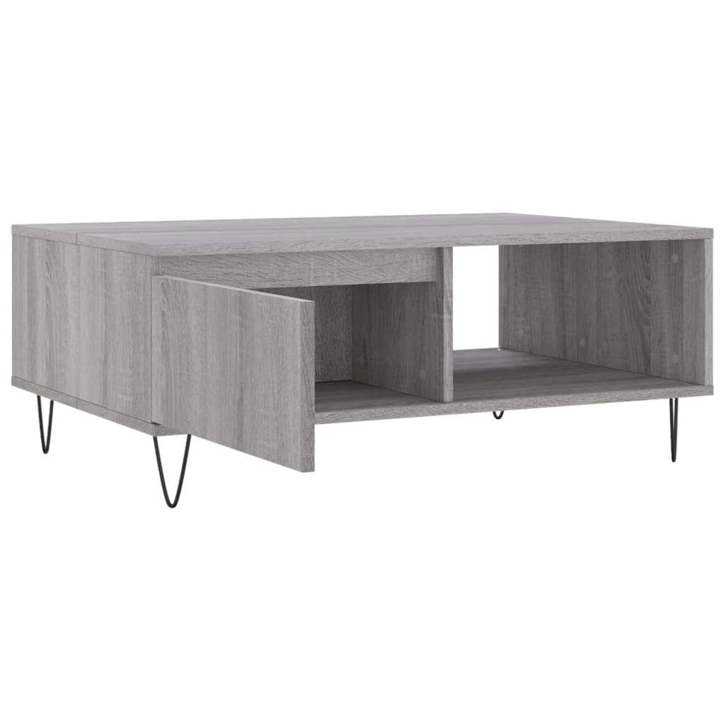 Tavolino da Salotto Grigio Sonoma 90x60x35 cm Legno Multistrato - homemem39