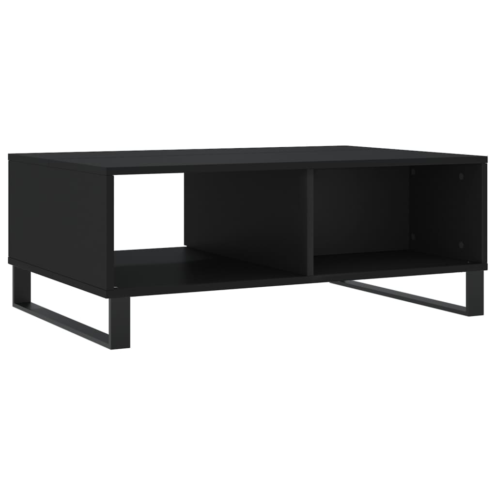 Tavolino da Salotto Nero 90x60x35 cm in Legno Multistrato - homemem39