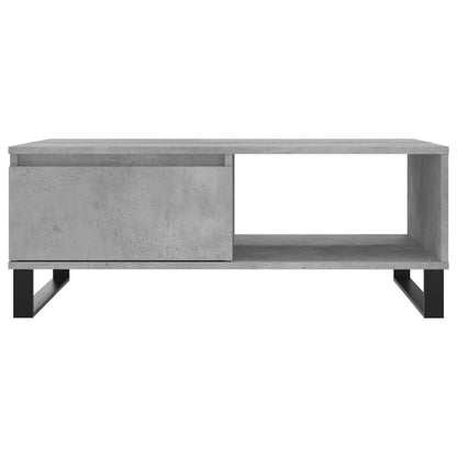 Tavolino da Salotto Grigio Cemento 90x60x35cm Legno Multistrato - homemem39