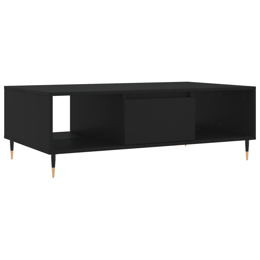 Tavolino da Salotto Nero 104x60x35 cm in Legno Multistrato - homemem39