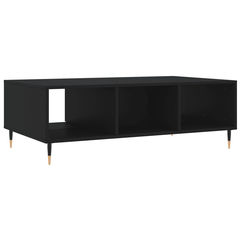 Tavolino da Salotto Nero 104x60x35 cm in Legno Multistrato - homemem39