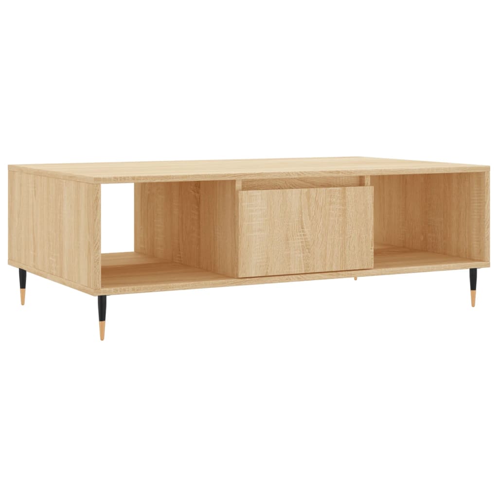 Tavolino da Salotto Rovere Sonoma 104x60x35cm Legno Multistrato - homemem39