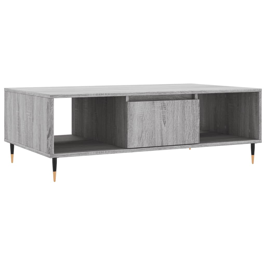 Tavolino da Salotto Grigio Sonoma 104x60x35cm Legno Multistrato - homemem39