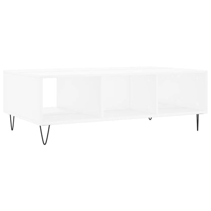 Tavolino da Salotto Bianco 104x60x35 cm in Legno Multistrato - homemem39