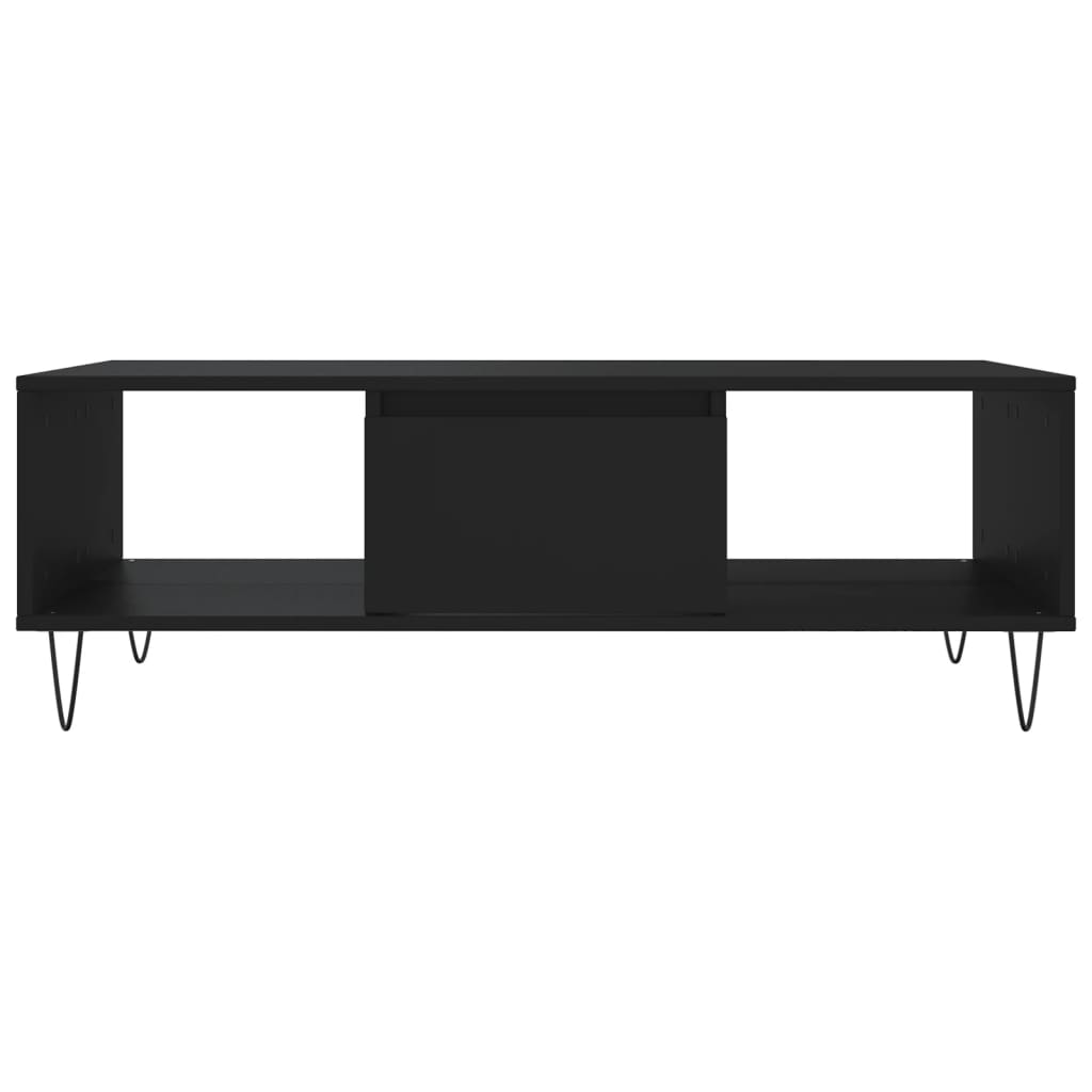 Tavolino da Salotto Nero 104x60x35 cm in Legno Multistrato - homemem39