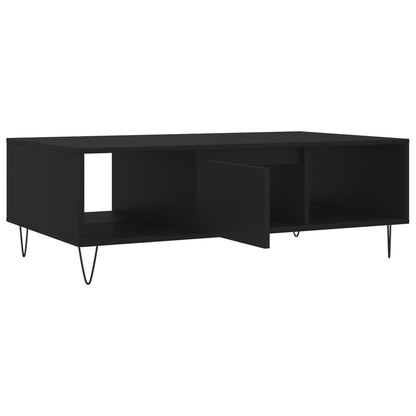 Tavolino da Salotto Nero 104x60x35 cm in Legno Multistrato - homemem39