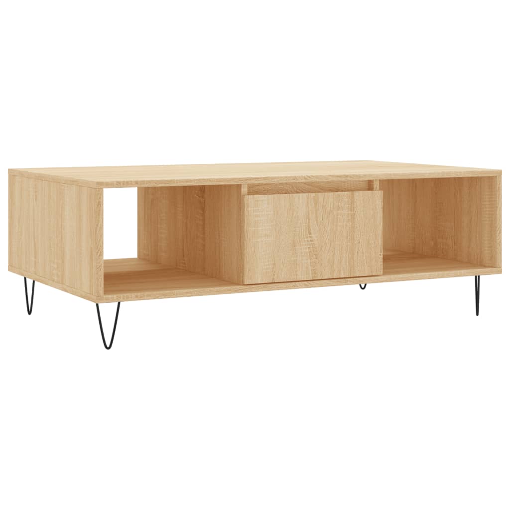 Tavolino da Salotto Rovere Sonoma 104x60x35cm Legno Multistrato - homemem39