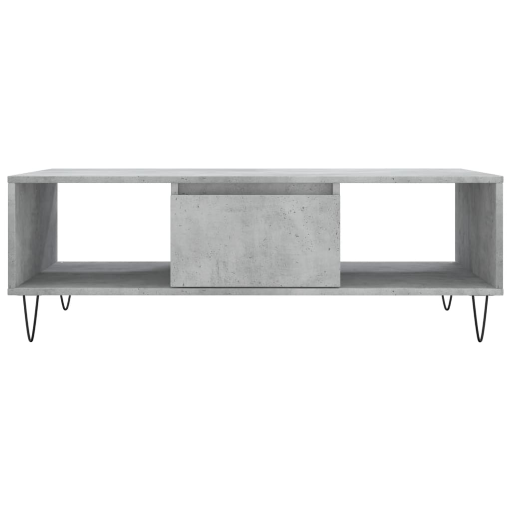 Tavolino Salotto Grigio Cemento 104x60x35 cm Legno Multistrato - homemem39